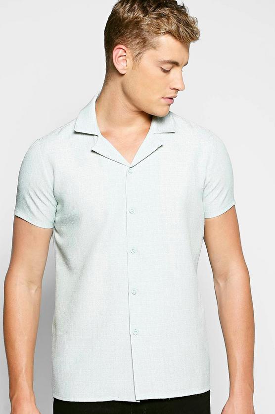 Slub Revere Collar Shirt